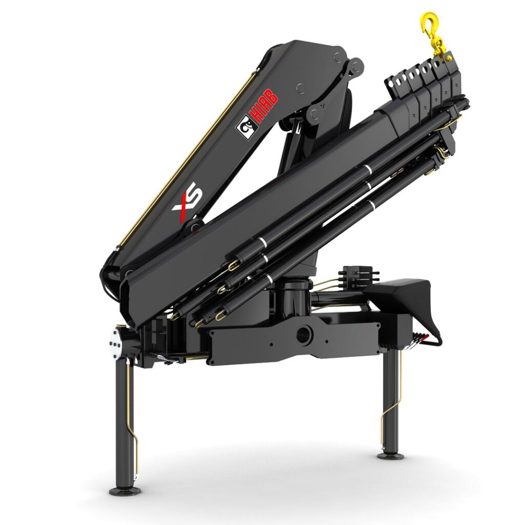 asheville building supply delivery with truck mounted articulated crane