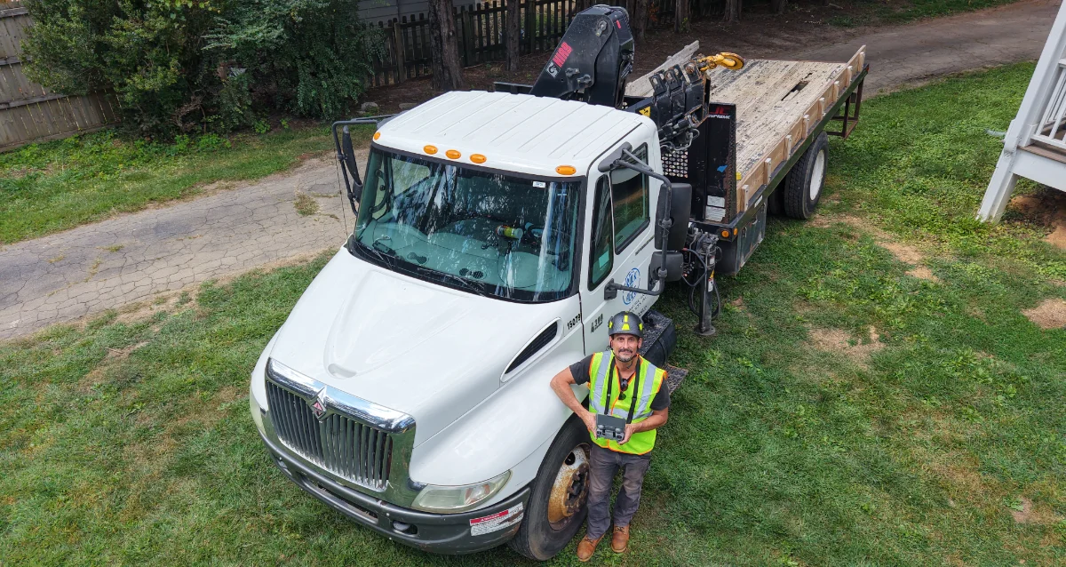 Crane truck services Asheville - Up! Up! Lifting blog header