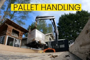 Pallet delivery service Asheville & WNC by Up! Up! Lifting crane truck