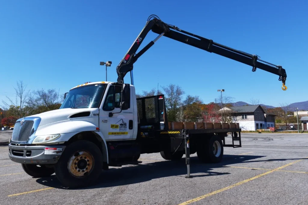 Crane truck business startup information, articles, operations blog by Up! Up! Lifting in Asheville NC